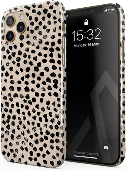 Burga Iphone 12 Pro Max Case- Polka Dot Print