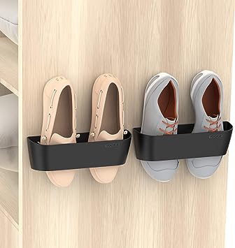 Yocice Wall Mounted Shoes Rack 2Pk