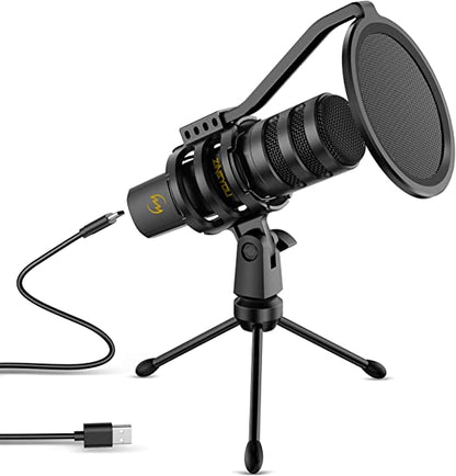 ZINGYOU usb Microphone, ZY-UD1 Black